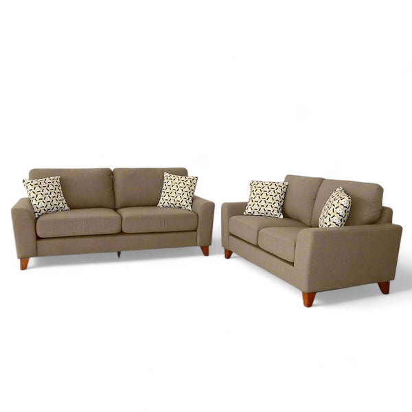Κλασσικό Σετ Σαλονιού Ρενάτα | Lux Furniture / Light Brown