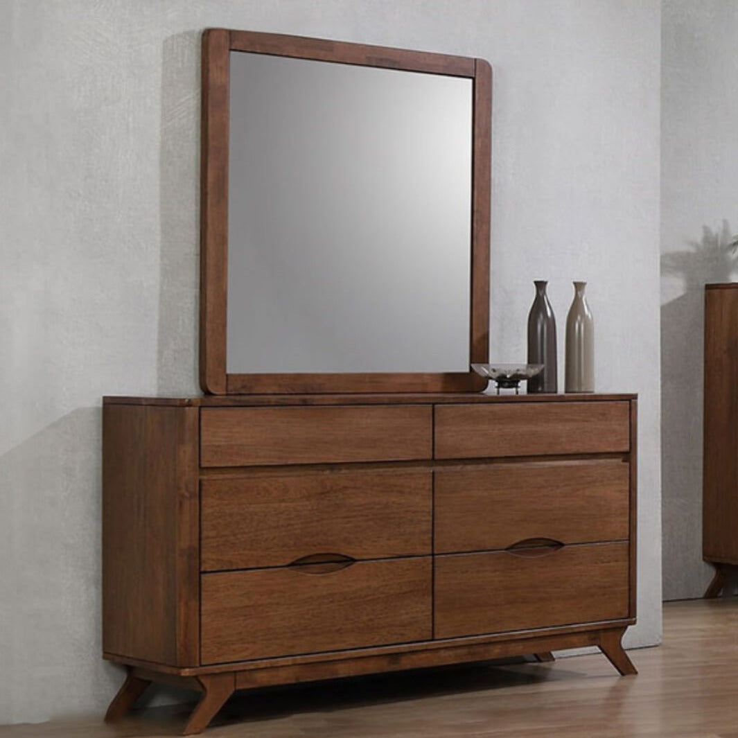 dresser sesilia - τουαλέτα υπνοδωματίου ξύλινη με καθρέφτη