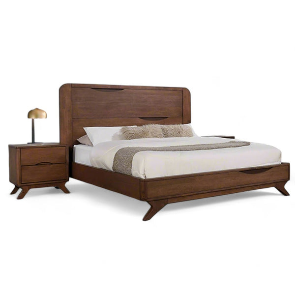 מיטת עץ עם שידות לילה ססיליה | Lux Furniture