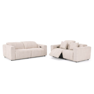 Ανακλινόμενο Σετ καναπέ Bianca, Μπεζ / Beige