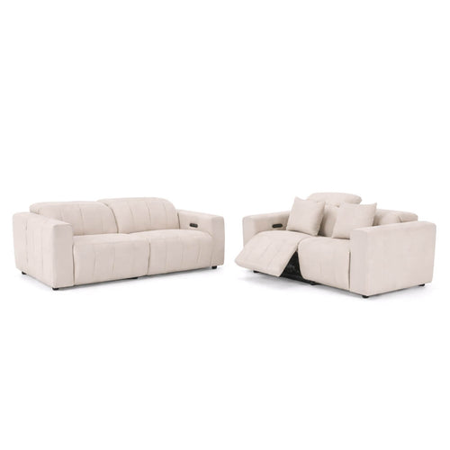 Ανακλινόμενο Σετ καναπέ Bianca, Μπεζ / Beige