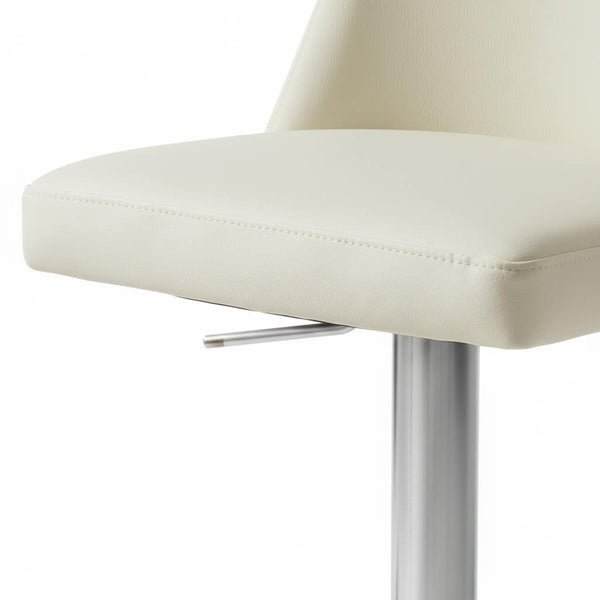 Close-up of the height adjustment mechanism of the GB bar stool