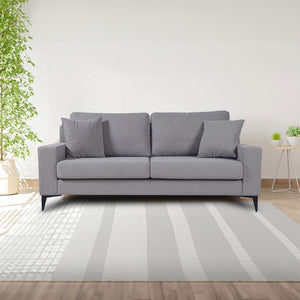 Τριθέσιος καναπές Στάρ, Ανοιχτό γκρι / Light grey