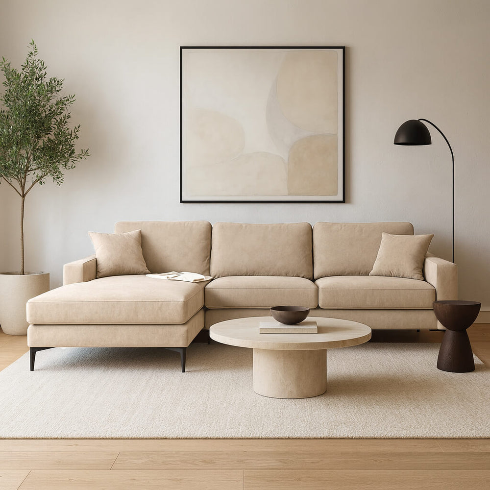 ספה פינתית מודרנית STAR | Lux Furniture / Beige