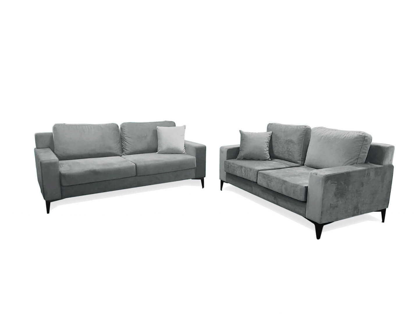 three seater and two seater sofa set, water and stain resistant / Light grey